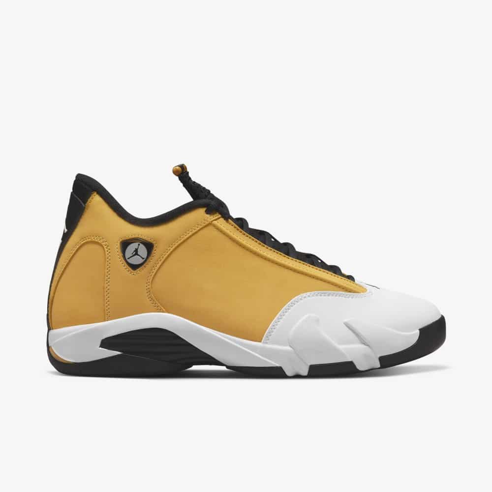 Black and yellow jordan 14s online